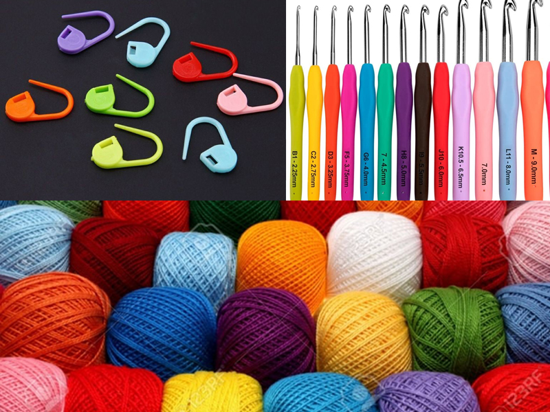 List of items for beginners when first start crocheting