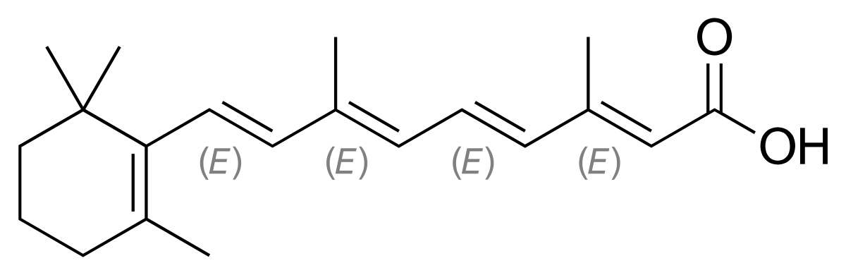 Chemical structure of Tretinoin